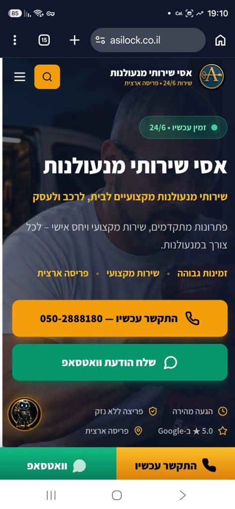אסי שירותי מנעולנות